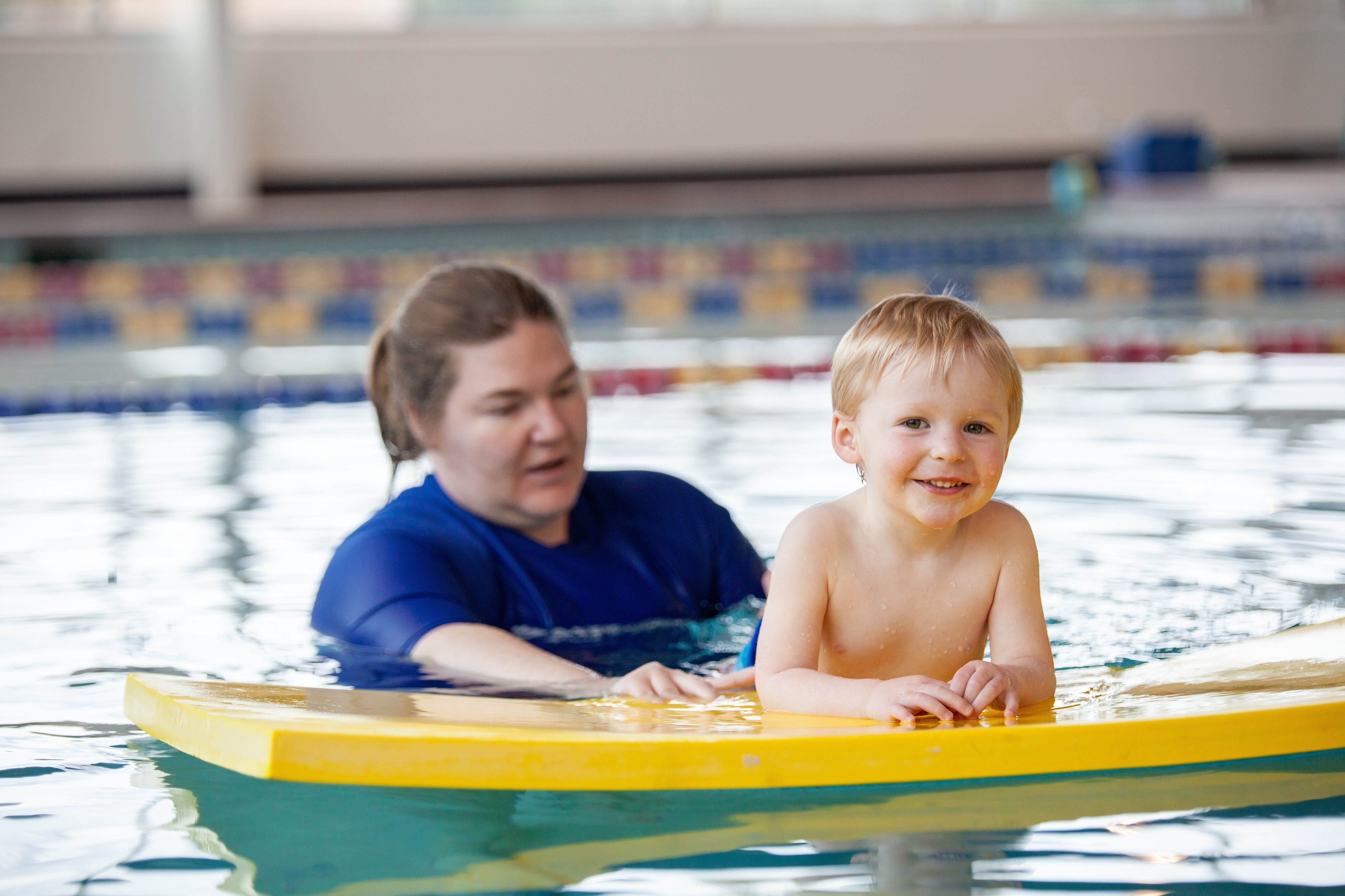toddler swimming